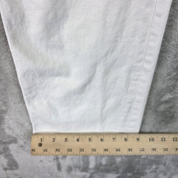 ASOS Design Jeans Womens Size 26 White High Waist Straight Leg Stretch Denim - Picture 7 of 11